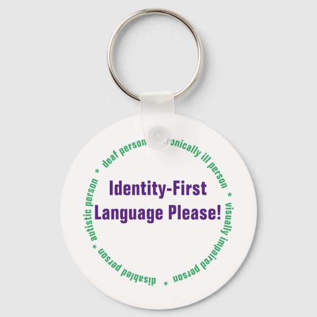 Chaveiro Linguagem Identidade Primeiro (Frente)