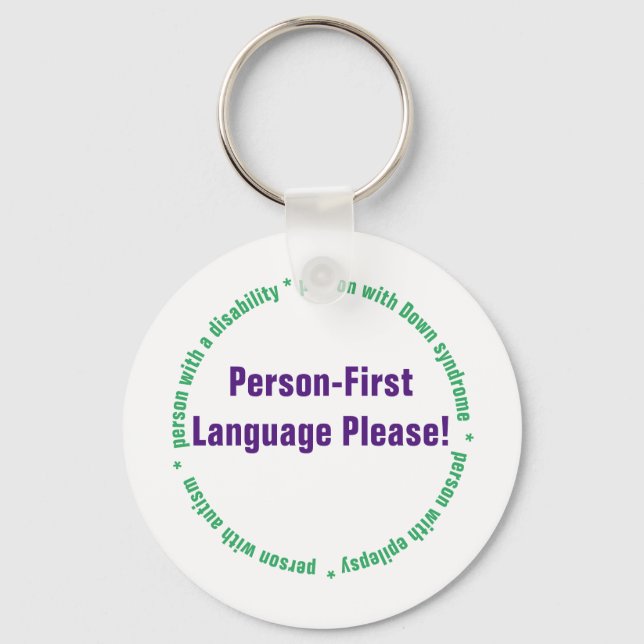 Chaveiro Linguagem Pessoa Primeiro (Frente)