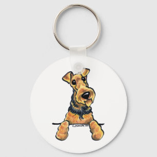 Chaveiro Linha arte de Airedale Terrier