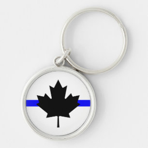 Chaveiro Linha azul fina - Versão do Canadá