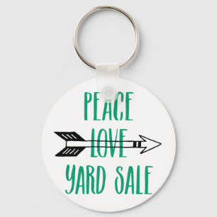 Chaveiro Linha da seta da venda de jardim do amor da paz