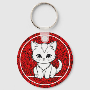 Chaveiro Linha de Gatinhos Gatinhos Estilizados Design-5231