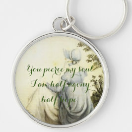 Chaveiro Linha de persuasão no retrato de Jane Austen Compa