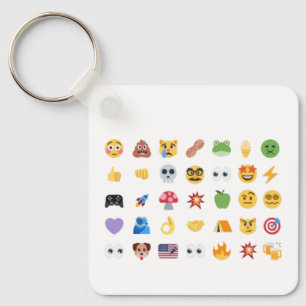 Chaveiro Linha do tempo de 35 emojis Roaring Kitty meme GME