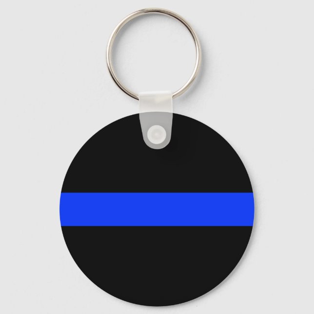 Chaveiro Linha fina azul policial (Frente)