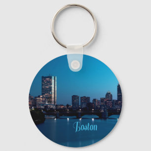 Chaveiro Linha Skyline da cidade de Boston Massachusetts
