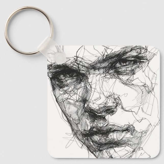 Chaveiro Linhas de um Olhar Fragmentado (Frente)