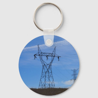 Chaveiro Linhas elétricas no céu azul