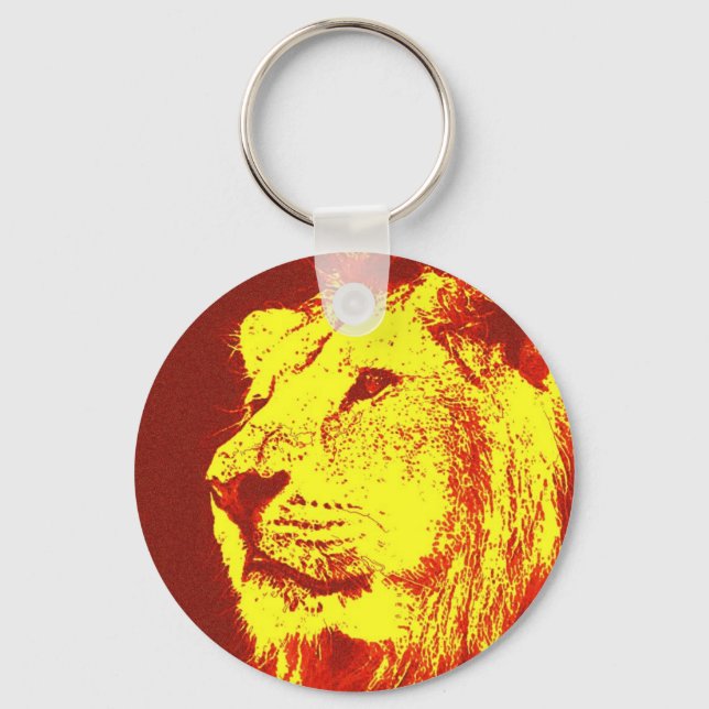 Chaveiro Lion de pop Art (Frente)