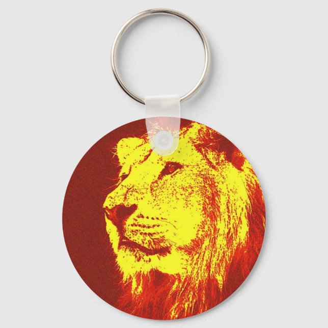 Chaveiro Lion de pop Art (Frente)