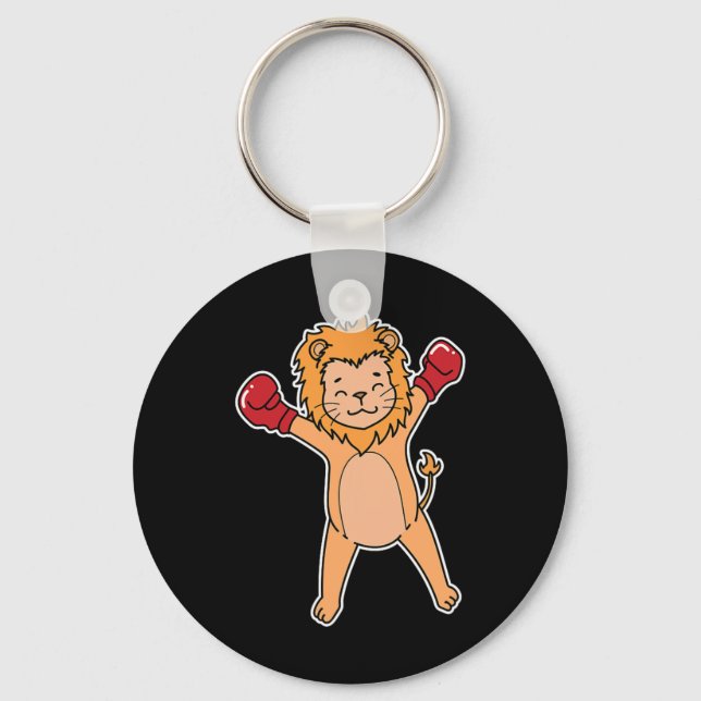 Chaveiro Lion faz boxing (Frente)