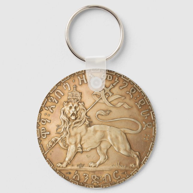 Chaveiro Lion of Judah Rasta Reggae Roots Jah Rastafari  (Frente)