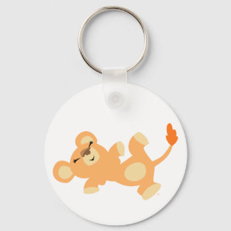 Chaveiro Lioness de desenho animado e preguiçoso