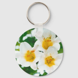 Chaveiro Lírios brancos - Lily Flower Lilium candidata