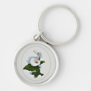 Chaveiro Lírios de Calla brancos elegantes