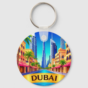 Chaveiro 🧲 Lista de Desejos de Viagem Dubai Destino de Via