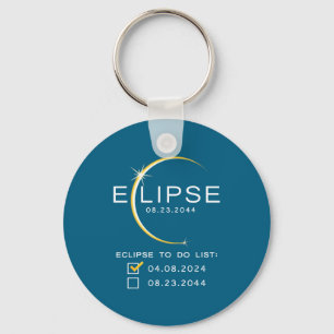 Chaveiro Lista de Verificação do Eclipse Solar Total de 204