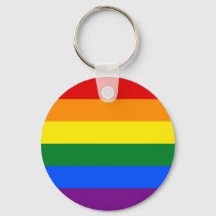 Chaveiro Listra da bandeira do arco-íris do orgulho gay de