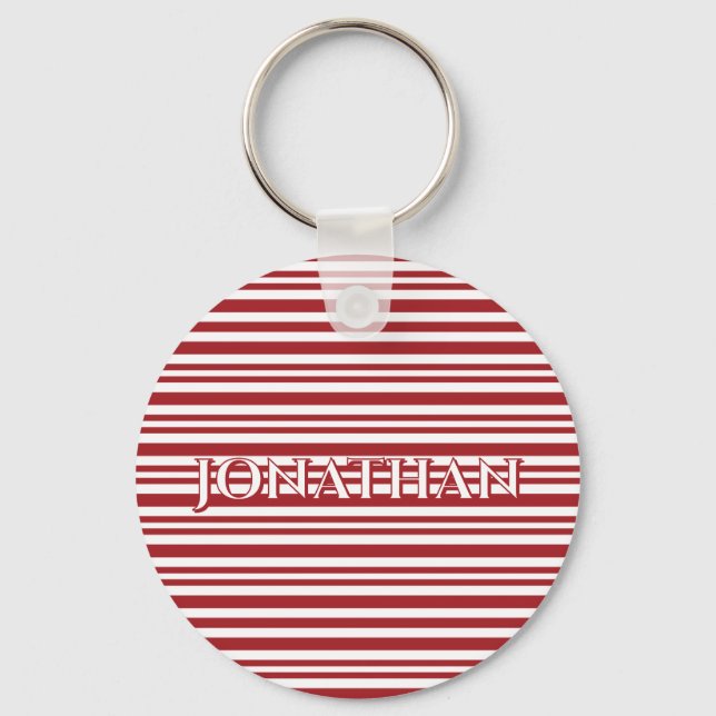 Chaveiro Listras de Bastão de Natal (Frente)