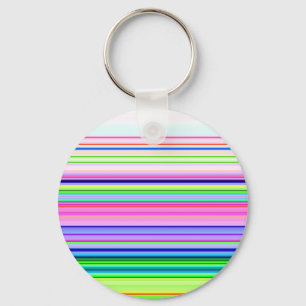 Chaveiro Listras de neon coloridas quentes