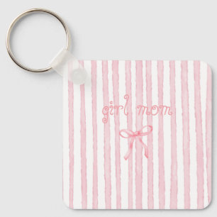 Chaveiro Listras Rosa Personalizadas Coquette Texto Persona