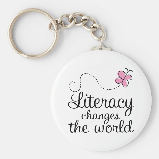 Chaveiro Literacia Borboleta Muda Presente Mundial (Frente)