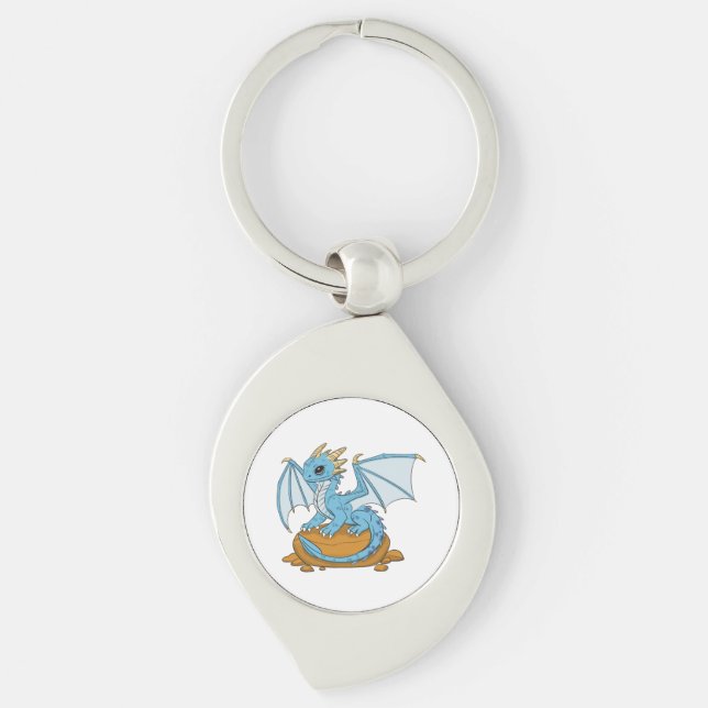 Chaveiro Little Blue Dragon (Frente)
