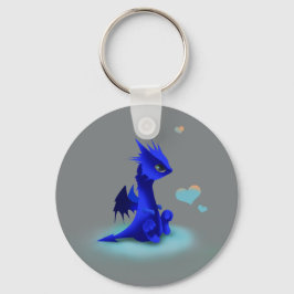 Chaveiro Little blue dragon of love