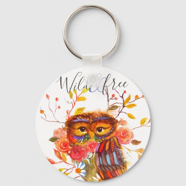 Chaveiro Little Boho Owl (Frente)