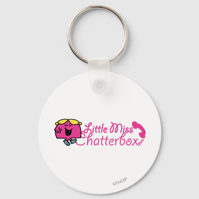 Chaveiro Little Miss Chatterbox | Letra por cabo telefônico (Frente)