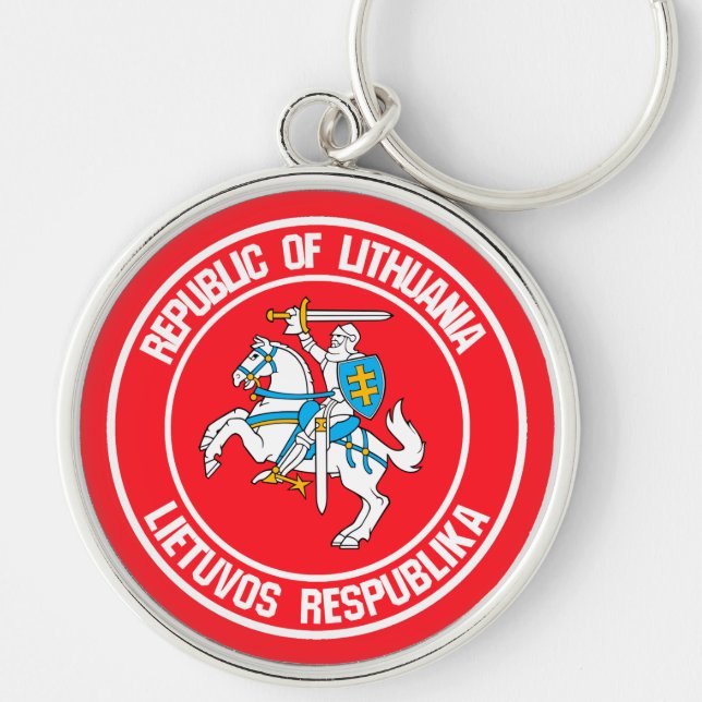Chaveiro Lituânia Round Emblem (Frente)