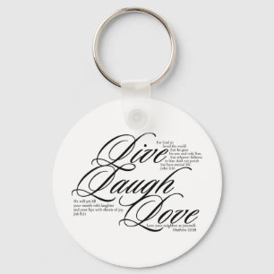 Chaveiro Live Laugh Love