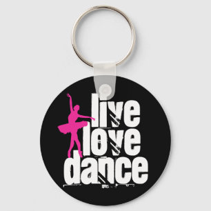 Chaveiro Live, Love, Dance Ballerina