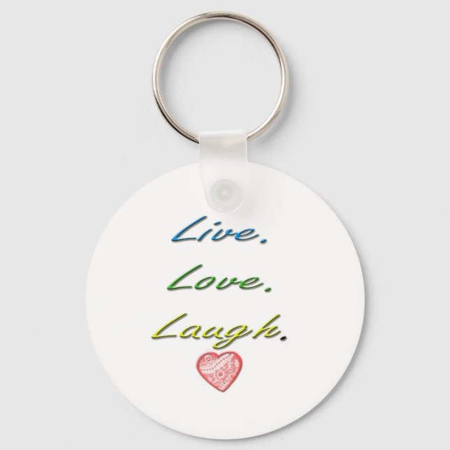 Chaveiro Live Love Laugh (Frente)