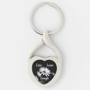 Chaveiro Live Love Laugh Daisy