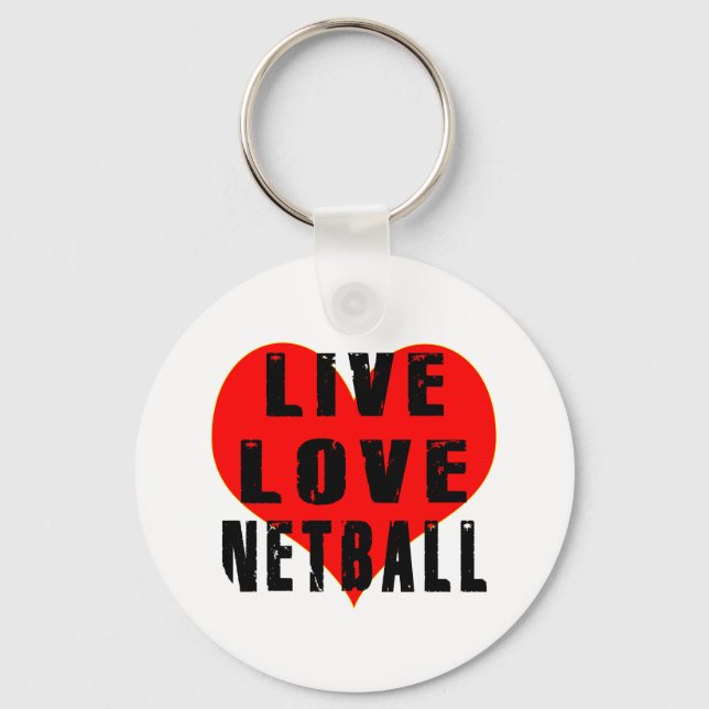 Chaveiro Live Love Netball (Frente)