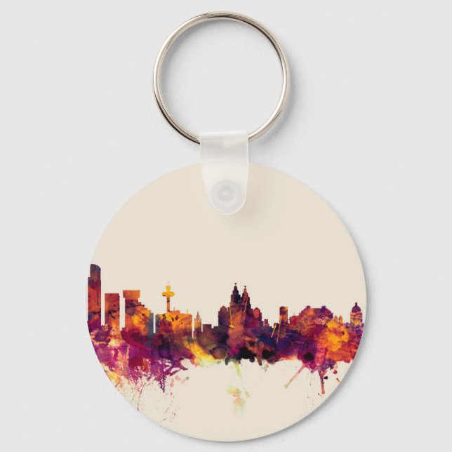 Chaveiro Liverpool England Skyline (Frente)