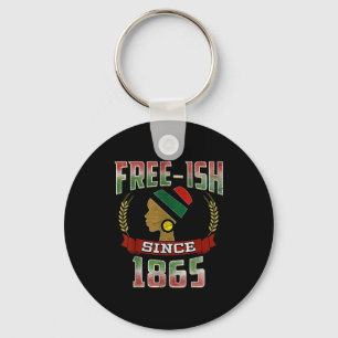 Chaveiro Livre desde 1865 juneteenth orgulho negro