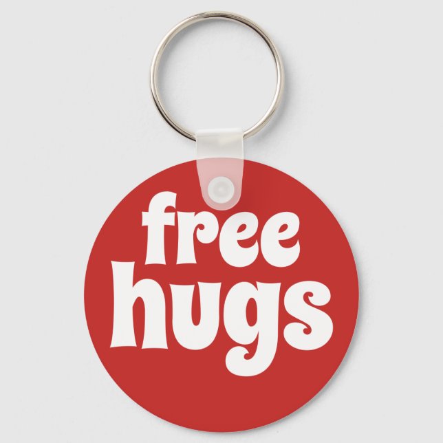 Chaveiro livre do botão dos abraços (Frente)
