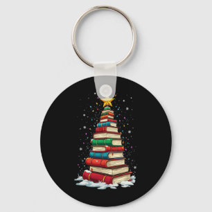 Chaveiro Livro Árvore de Natal Professor Bibliotecário Aman