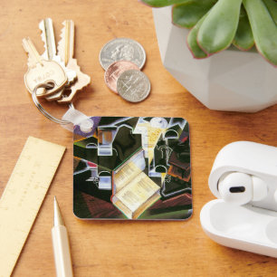 Chaveiro Livro, cachimbo e óculos, Juan Gris, Cubismo Vinta