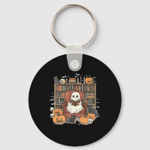 Chaveiro Livro de Leitura do Livro de Halloween da Bibliote