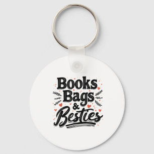 Chaveiro Livros Bolsas &amp; Besties De Volta À Diversão Es