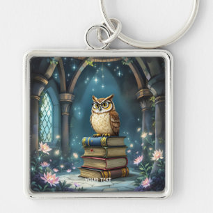 Chaveiro Livros de óculos de coruja fantasma