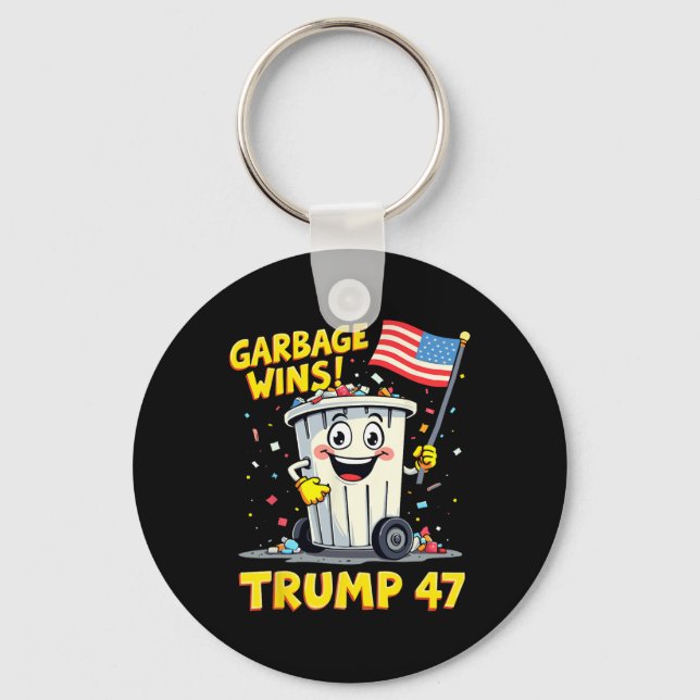 Chaveiro Lixo Vence 47 Grelha Da Equipe Para Trump 2024 (Frente)