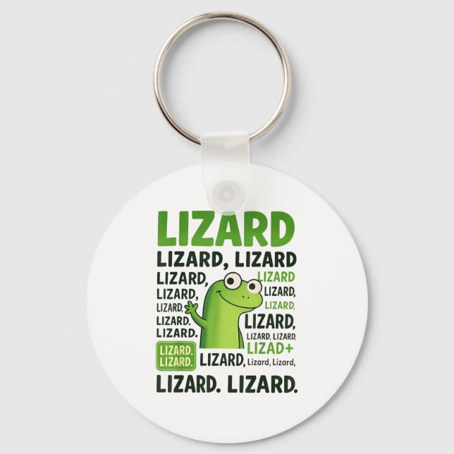 Chaveiro Lizard Lizard Camisa Engraçado Weircore Animal (Frente)