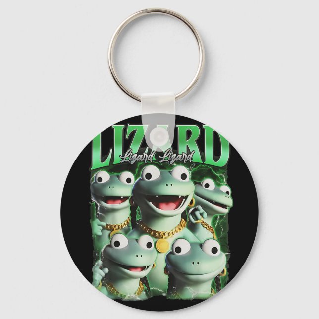 Chaveiro Lizard Lizard Lizard Funny Meme Lizard Bootleg Wei (Frente)