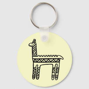 Chaveiro Llama-BW