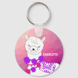Chaveiro Llama Cute Personalizado