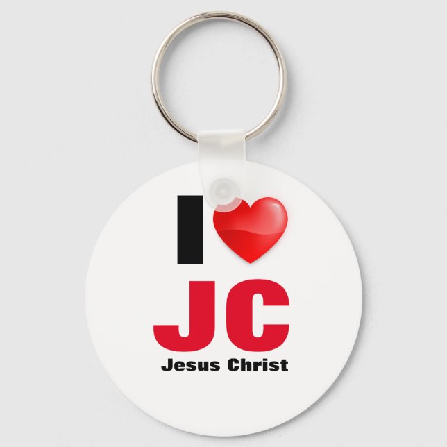 Chaveiro Llaver I love Jesus Christ (Frente)